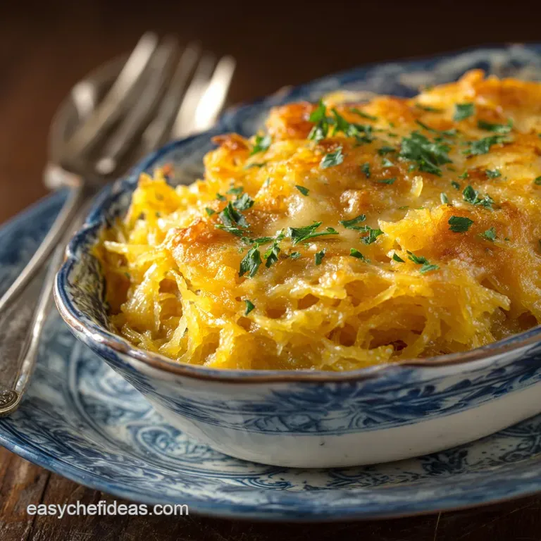 Baked Spaghetti Squash and Cheese The Creamiest Healthier Mac Alternative