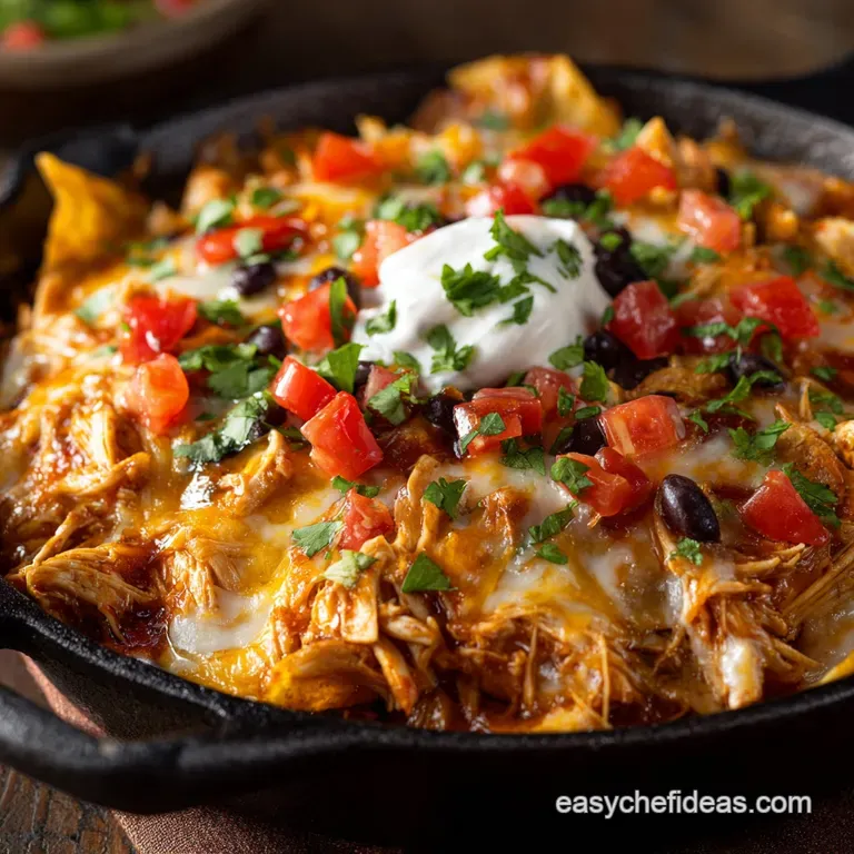 Cheesy Rotisserie Chicken Enchilada Skillet: the 35-Minute Weeknight Winner presentation