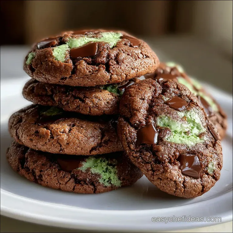 Mint Chocolate Chip Cookies: Chewy Browned Butter Base