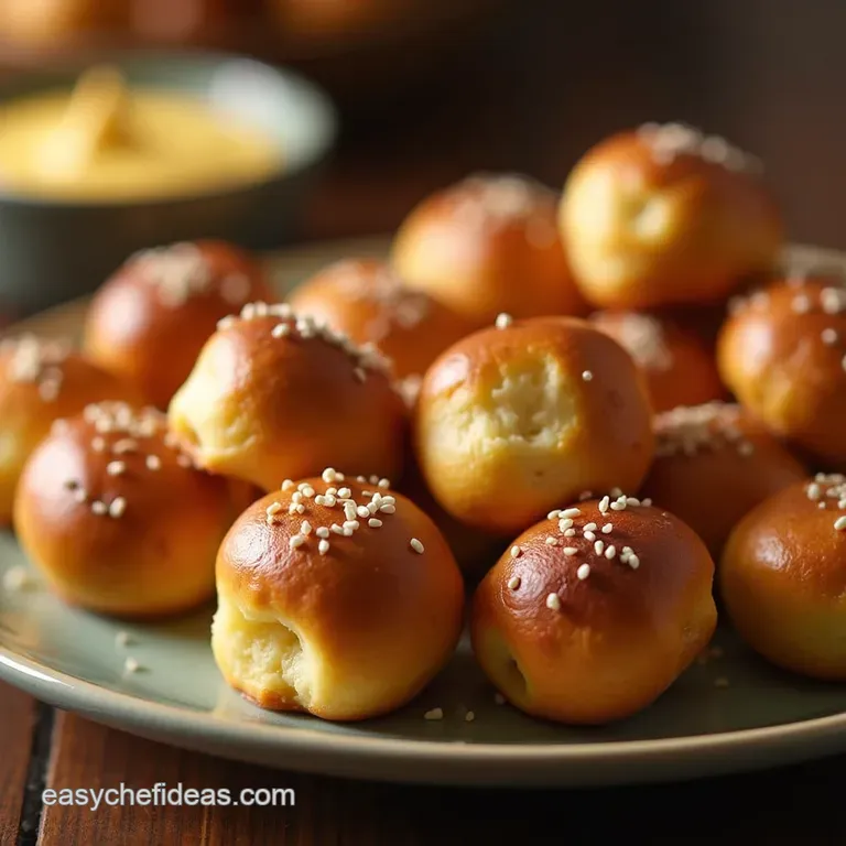 Bavarian Bliss Bites the Ultimate Chewy Soft Pretzel Bites presentation