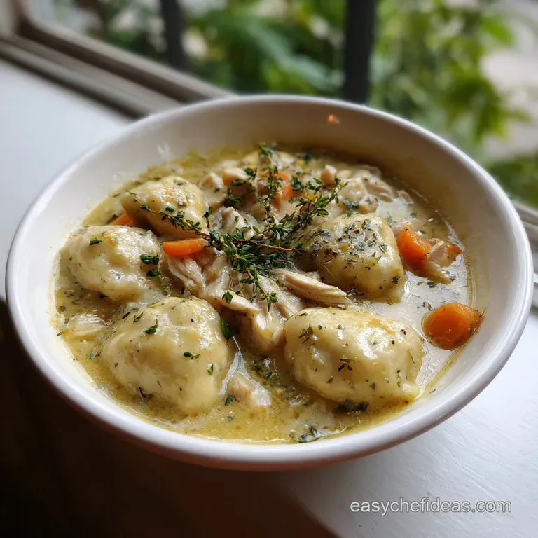 Chicken and Dumplings: Velvety & Light