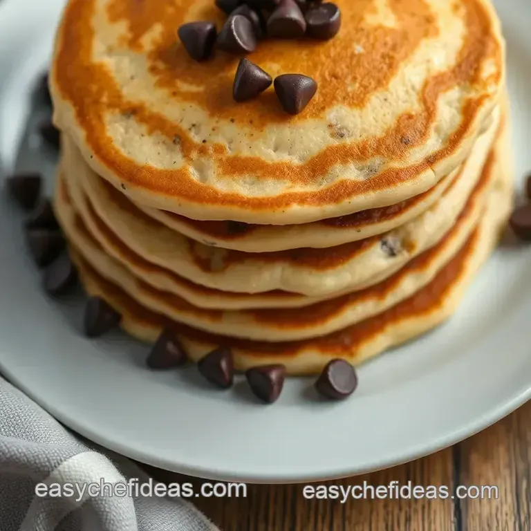 Chocolate Chip Pancakes: the Ultimate Fluffy Stack presentation