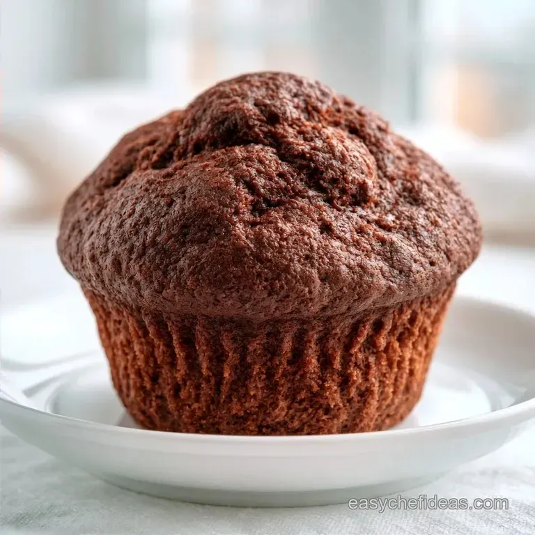 Moist Chocolate Zucchini Muffins