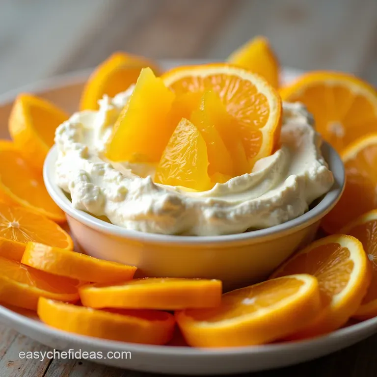 Sunshine Citrus Cloud Dip A Zesty Cream Cheese Fruit Dip