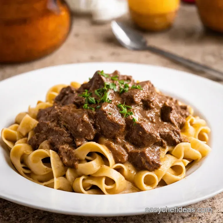 Classic Beef Stroganoff a Comforting Family Favourite presentation