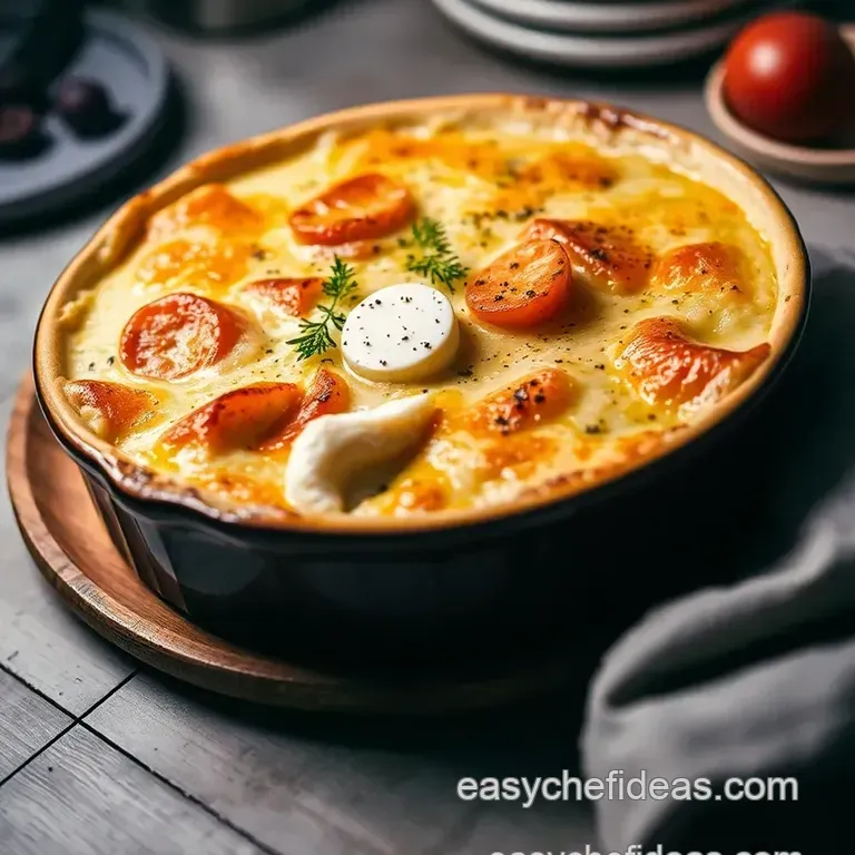 Classic British Fish Pie Delight presentation