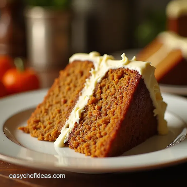 The Golden Treasury Irresistible Classic Carrot Cake with Tangy Cream Cheese Frosting presentation
