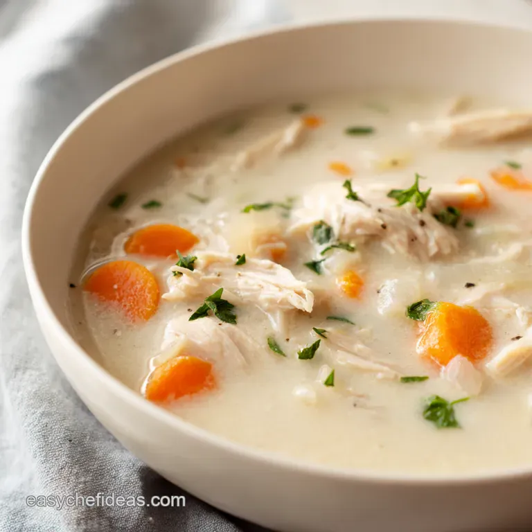 Classic Comfort Homemade Cream of Chicken Soup presentation