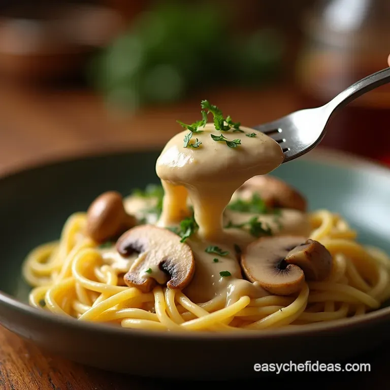 The Ultimate Umami Bomb Classic Creamy Mushroom Sauce presentation