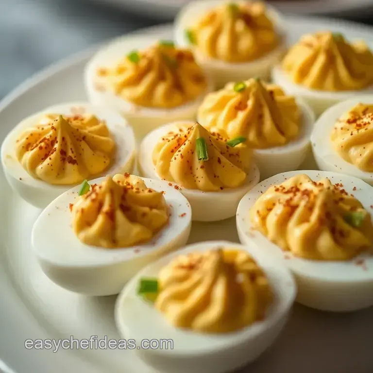 Classic Deviled Eggs with a Twist presentation