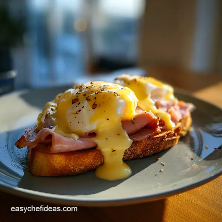 Classic Eggs Benedict with Unbreakable Hollandaise presentation