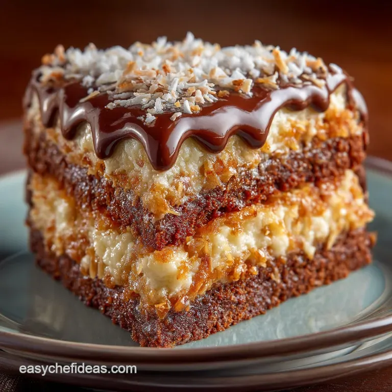 The Definitive CoconutPecan German Chocolate Cake A Layered Masterpiece