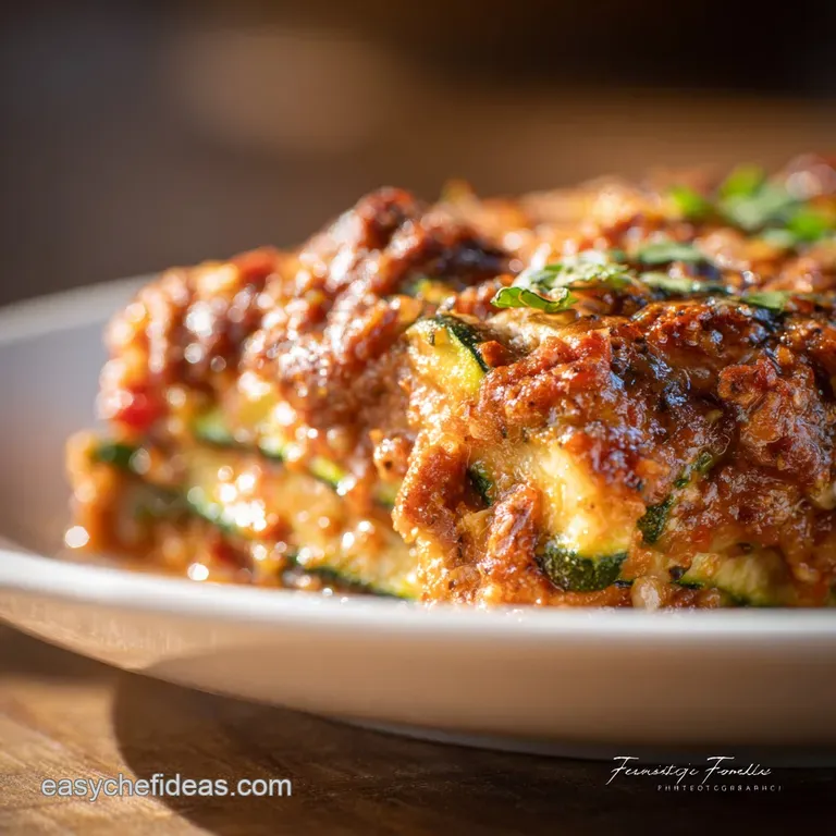 Zucchini Lasagna Classic NoNoodle Comfort Bake