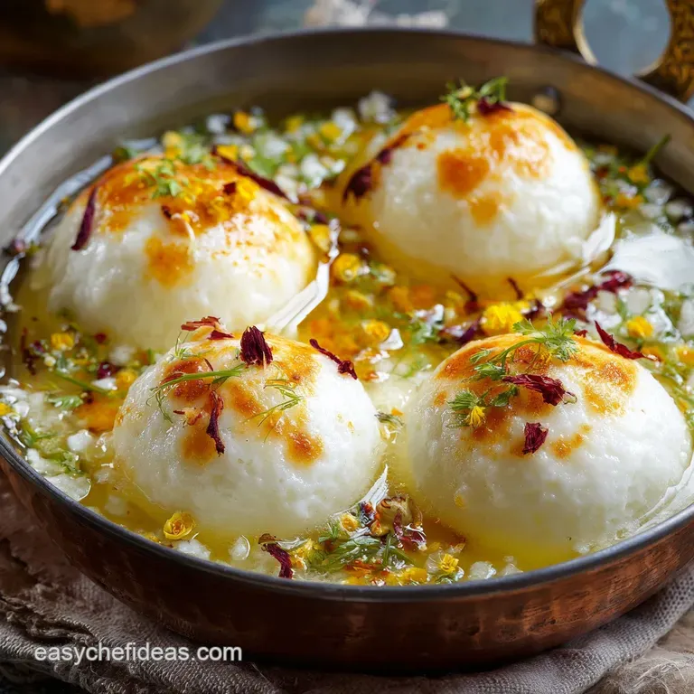 The Classic Cloud Spongy Syrupsoaked Rasgulla Bengali Rosogolla presentation