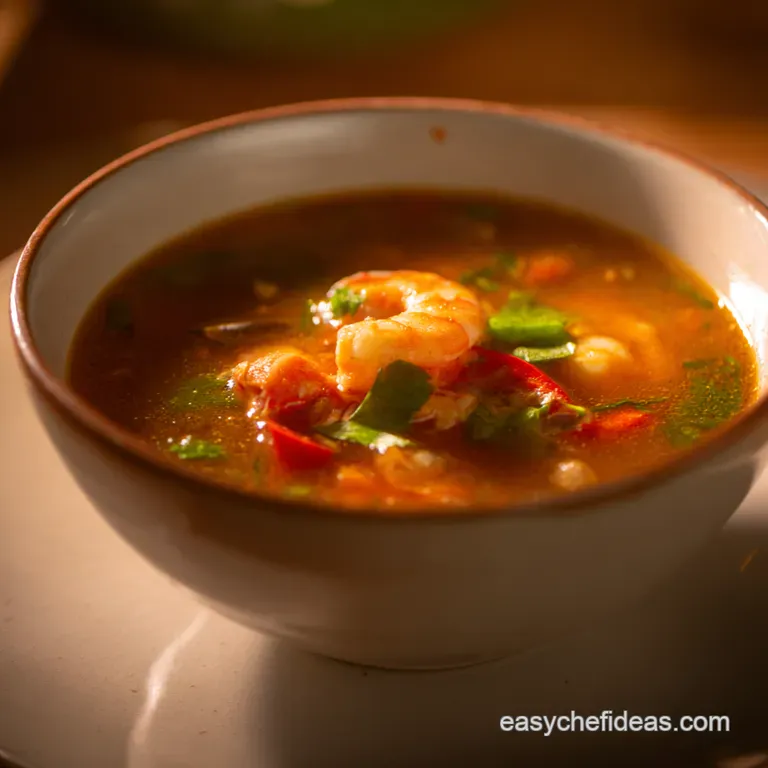 Classic Tom Yum Soup Thai Hot and Sour Soup