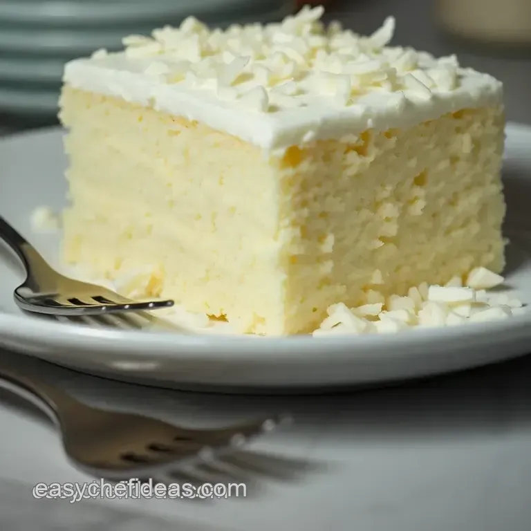 Coconut Dream Cake presentation