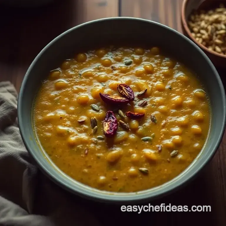Comforting Indian Dal Tadka presentation