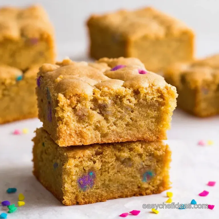 Confetti Cake Batter Blondies a Sprinkle of Joy presentation