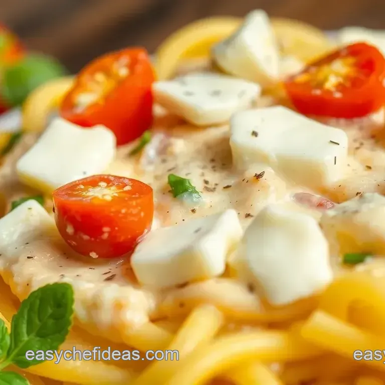 Creamy Mozzarella Pasta: Ready in Just 20 Minutes