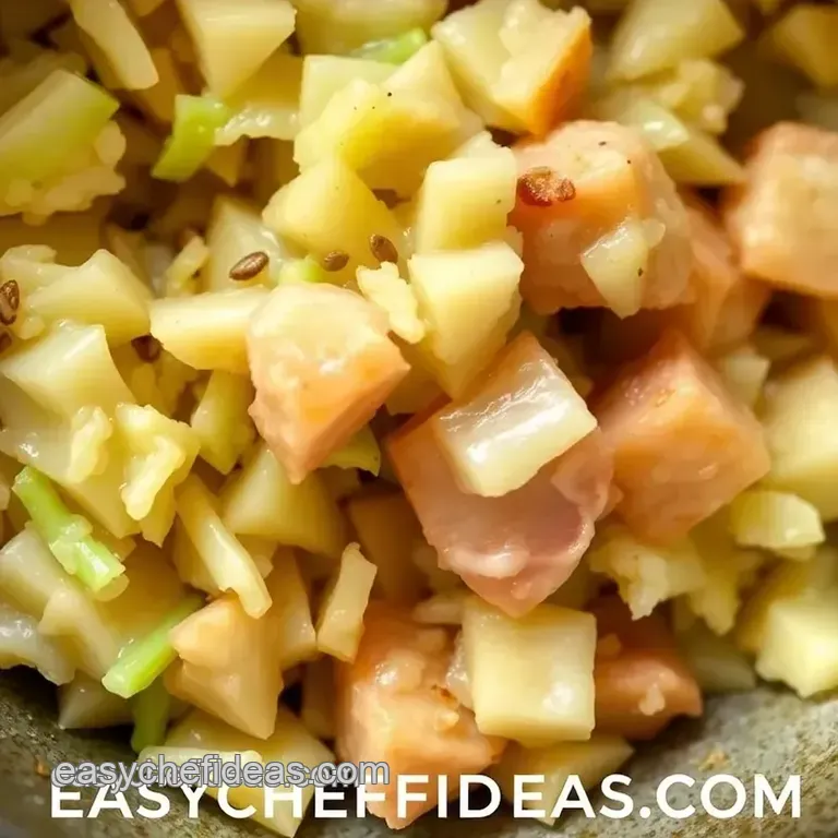 Savory Fatback Sauerkraut Delight presentation