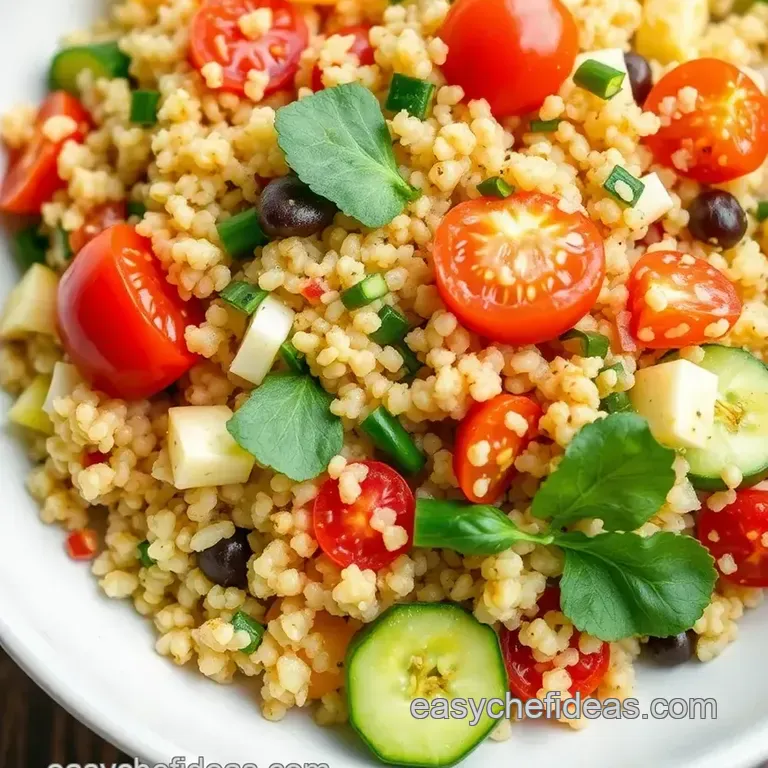 Cook Quick Kombucha Quinoa Salad Delight presentation