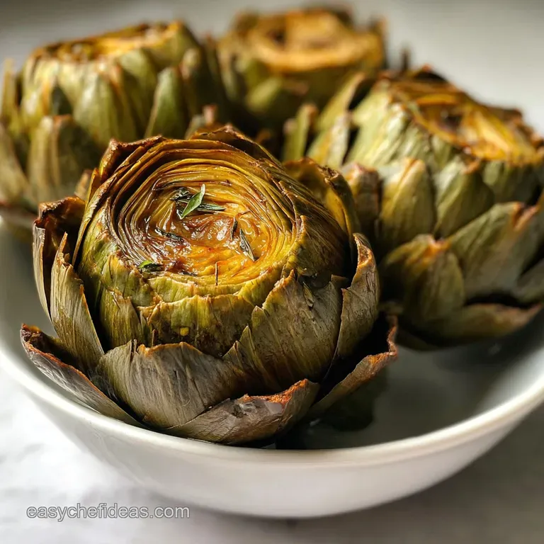Cooked Artichokes: Two-Stage Flavor
