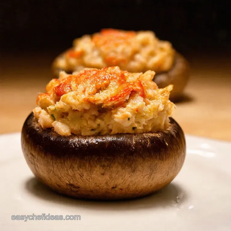 Crabulous Stuffed Mushrooms a Seafood Sensation presentation
