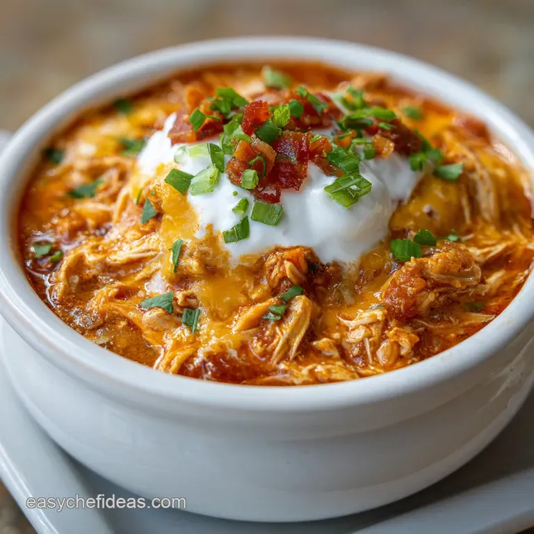 Creamy Crack Chicken Chili with Bacon