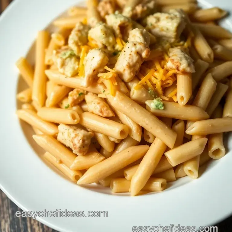 Crack Chicken Penne presentation