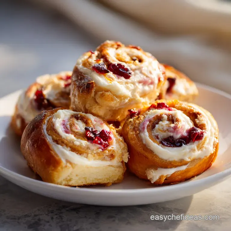 Cranberry Pinwheels: Creamy and Savory