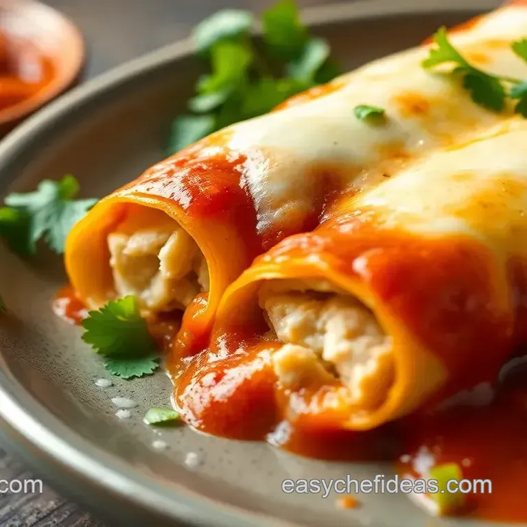 Cream Cheese Chicken Enchiladas