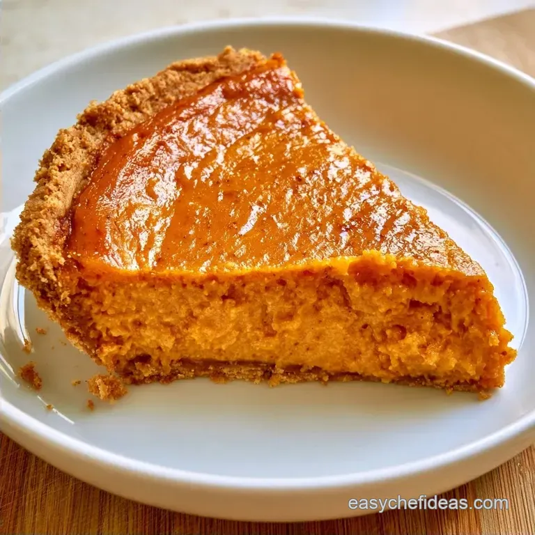 Cream Cheese Pumpkin Pie with Graham Crust