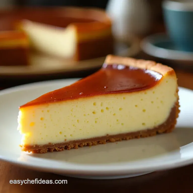 The Proper British Bake Rich Creamy New York Style Baked Cheesecake presentation