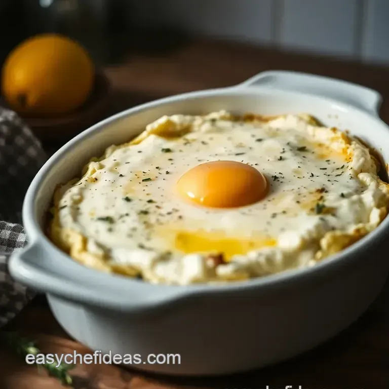 Creamy Baked Ricotta with Herbs and Honey presentation