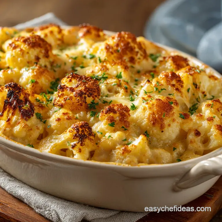 Cauliflower Mac and Cheese Bake: the Not-So-Naughty Noodle presentation