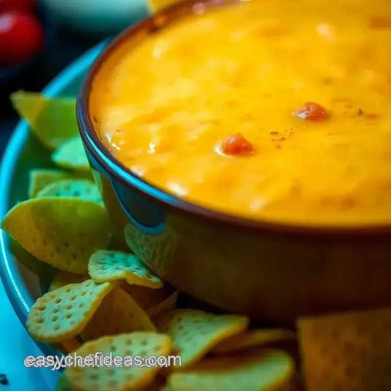 Creamy Cheddar Queso Dip: a Cheesy Delight presentation