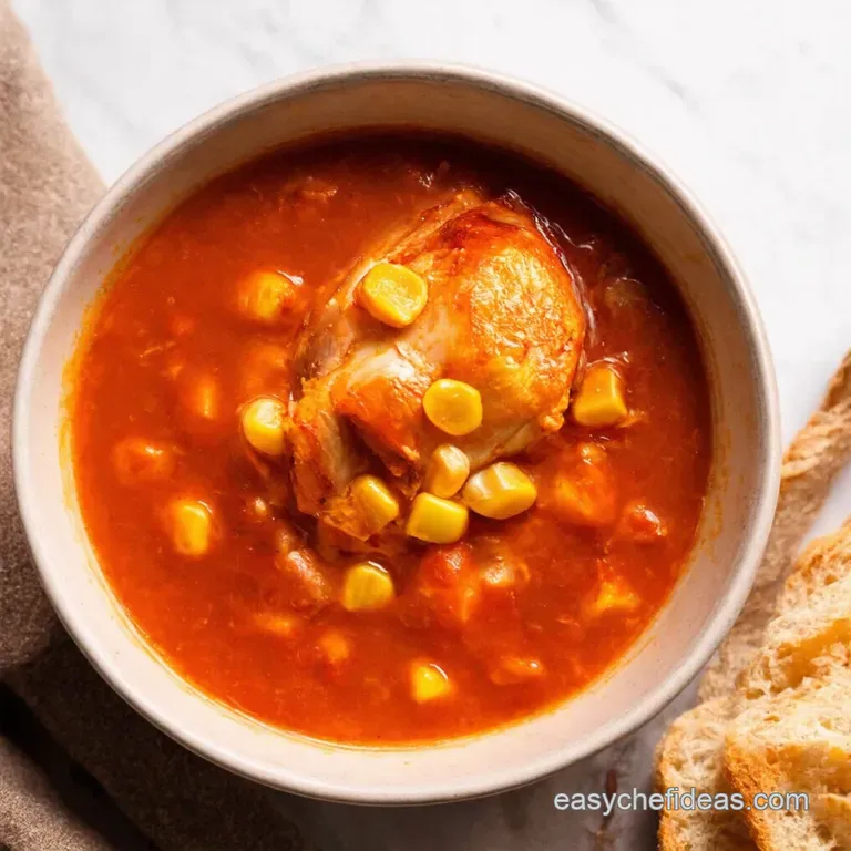 Creamy Chicken and Sweetcorn Chowder A Taste of Southern Charm