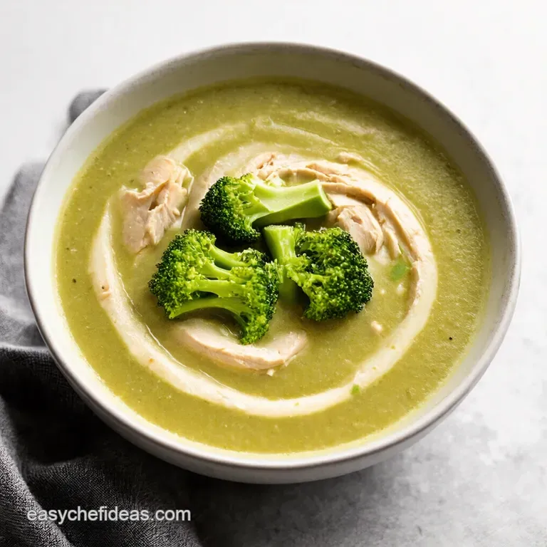 Creamy Chicken Broccoli Soup Comfort in a Bowl