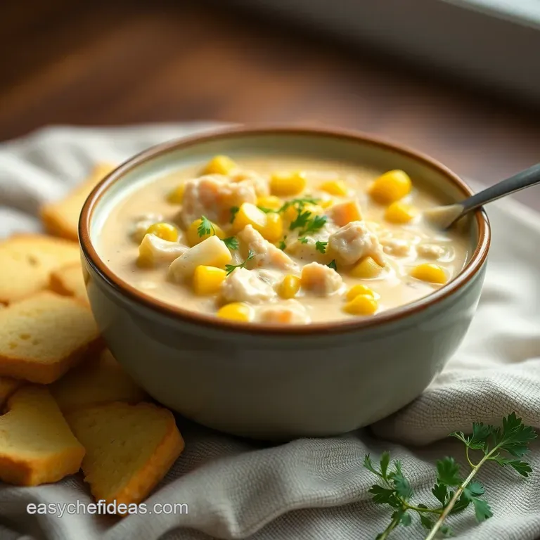 Creamy Chicken Corn Chowder Recipe: A Hug in a Bowl!