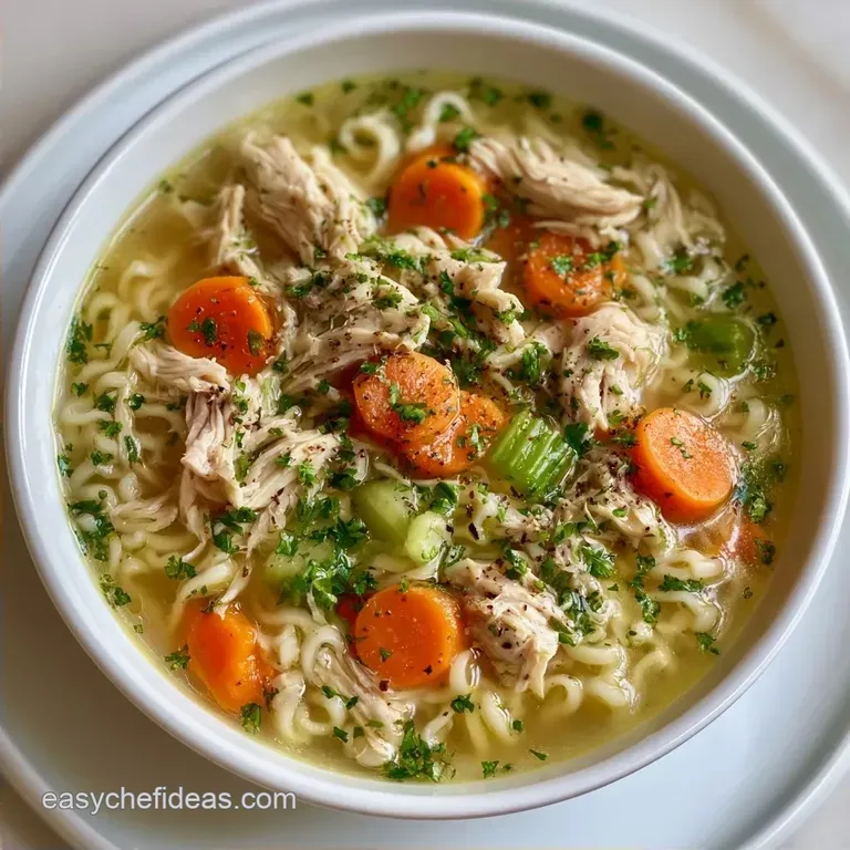 Creamy Chicken Noodle Soup in 40 Minutes