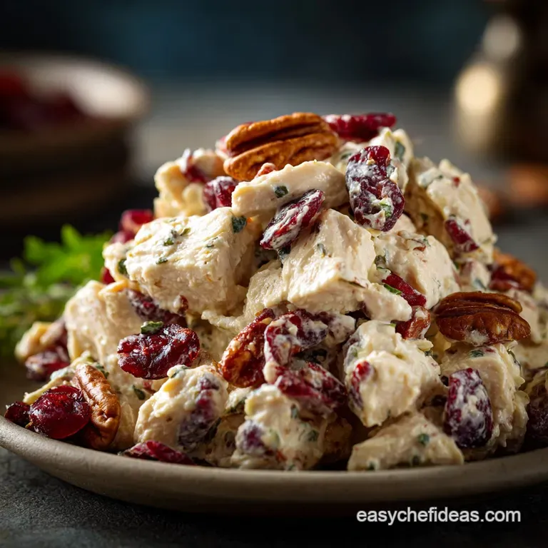 The Deli Classic Creamy Chicken Salad with Tangy Cranberries Toasted Pecans presentation