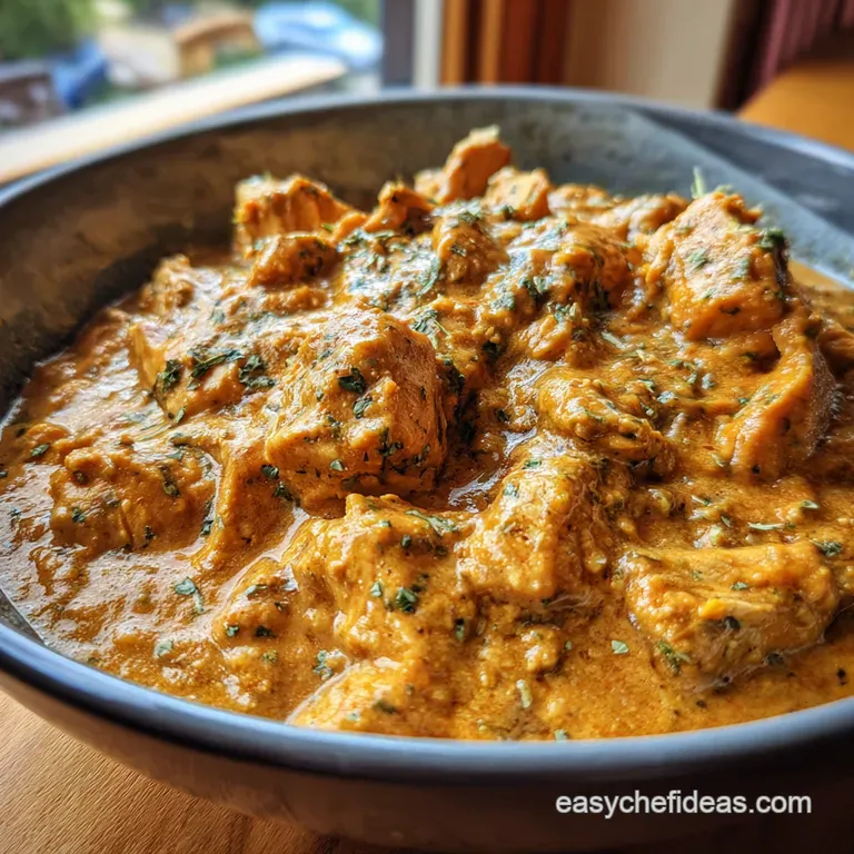 Creamy Chicken Tikka Masala with Coconut Milk presentation