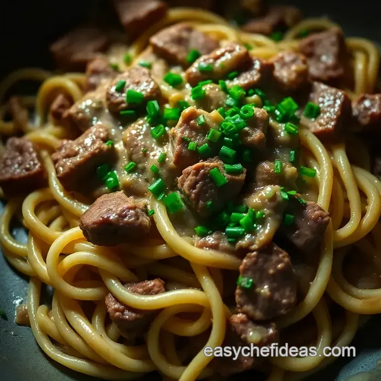 Creamy Classic Beef Stroganoff: a Weeknight Winner presentation