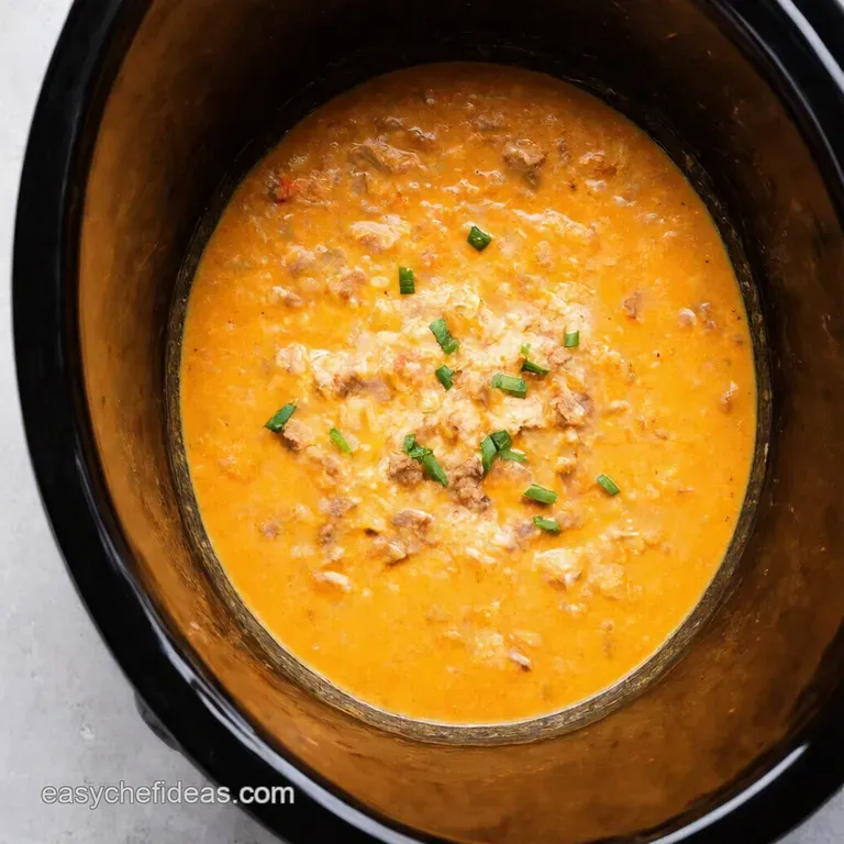 Creamy Crockpot Cheeseburger Soup