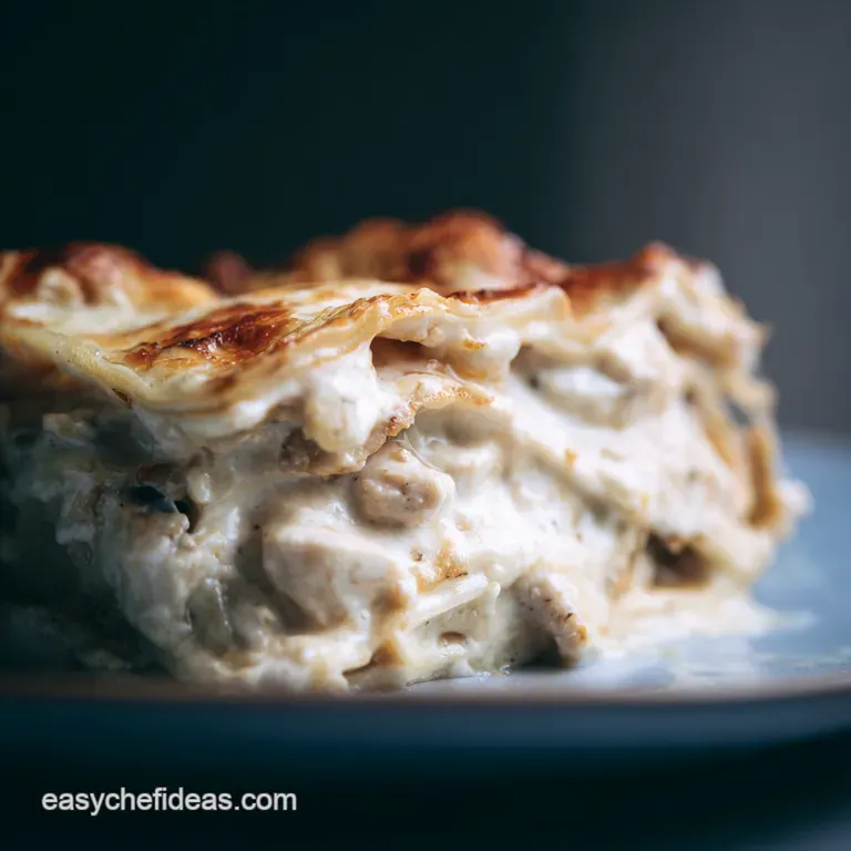 Creamy Dreamy Chicken Alfredo Lasagna
