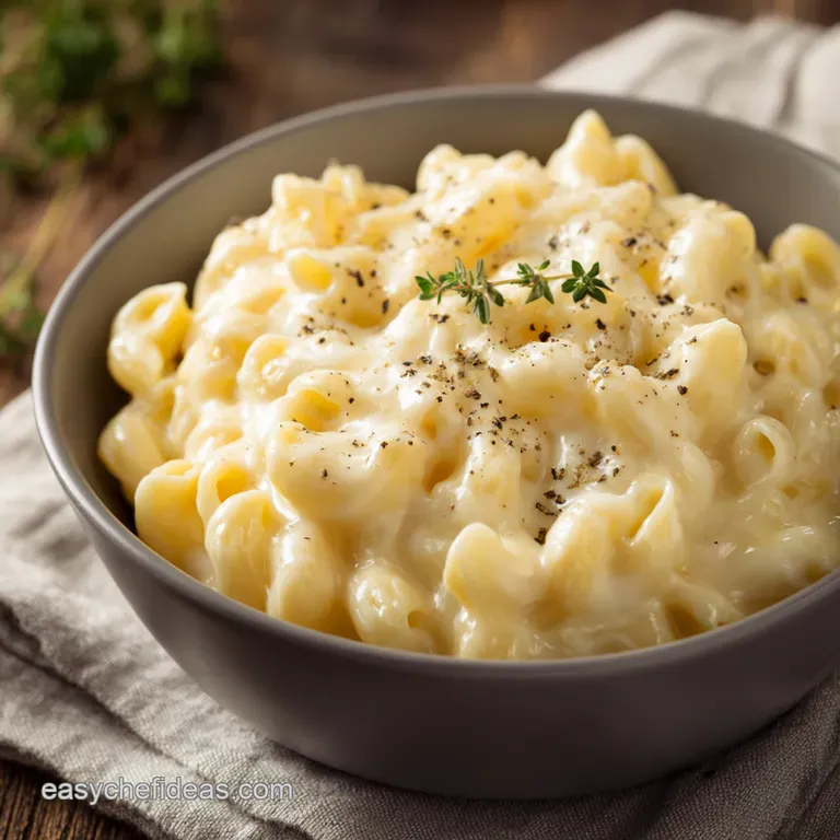 Creamy Dreamy White Cheddar Mac Cheese Ready in 20 presentation