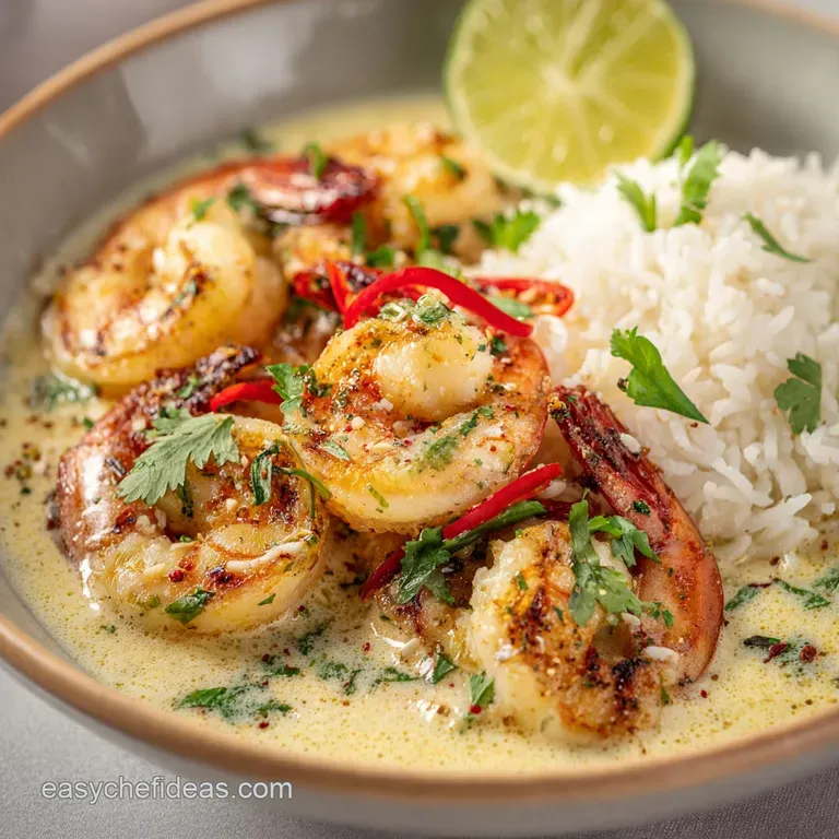 Garlic Shrimp in Coconut Milk: Creamy Coastal Prawns Ready in 30 Minutes presentation