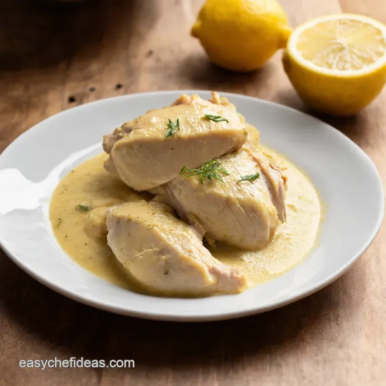 Creamy Lemon Herb Chicken Breast presentation