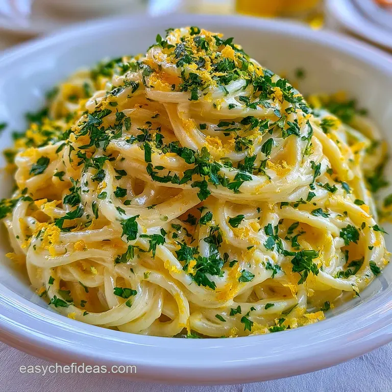 Creamy Lemon Pasta with No Cream: Velvety and Bright