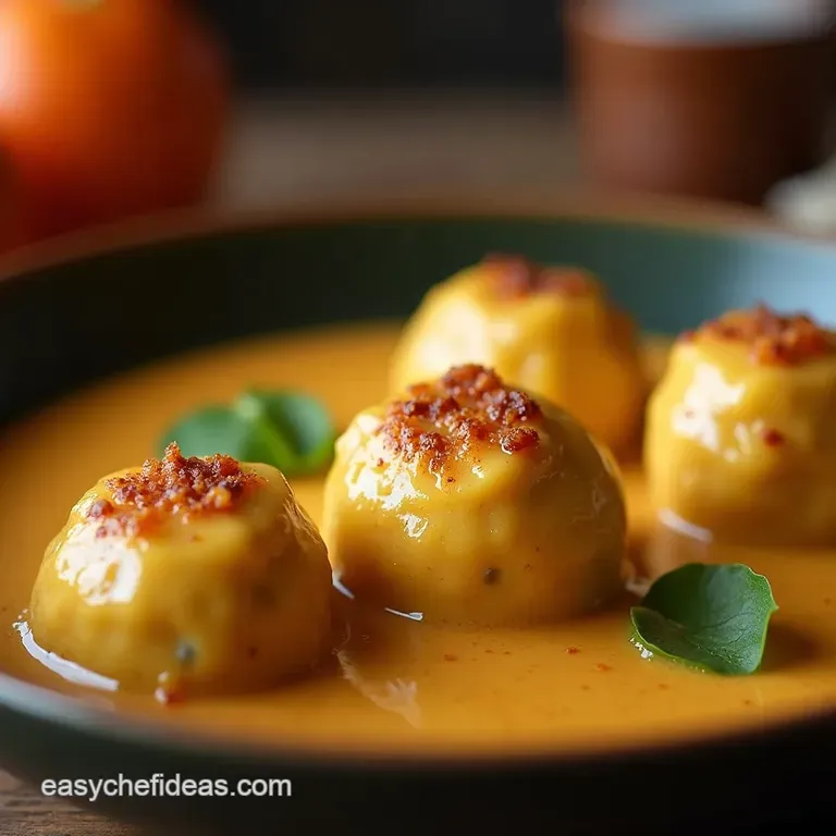 The Ultimate Creamy Malai Kofta Dumplings of Delight in Velvety Gravy presentation